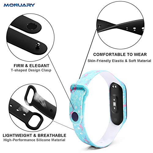 MONUARY 8 Piezas Correas Compatible con Xiaomi Mi Band 6 / Xiaomi Mi Band 5 / Amazfit Band 5, Silicona Reloj de Recambio Coloridos Correa para Xiaomi Mi Band 6 / Xiaomi Mi Band 5 / Amazfit Band 5