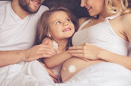 Mosalogic Auriculares de Embarazo Vientre Auriculares Bebé Altavoz Reproduce Música al Bebé Dentro del Utero Regalo para Baby Shower Embarazo Azul