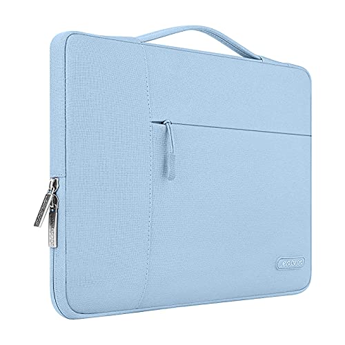 MOSISO Funda Blanda Compatible con MacBook Pro 14 2021 M1 Pro/M1 MAX A2442, Compatible con MacBook Air/Pro Retina, 13-13,3 Pulgadas Portátil, Maletín Protectora Multifuncional Bolso,Aireado Azul