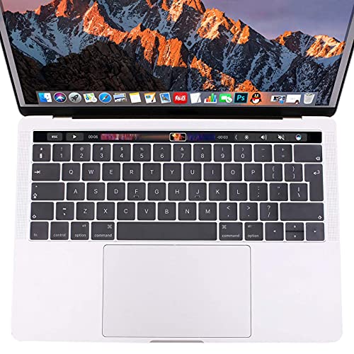 MOSISO Teclado Piel de TPU Compatible con MacBook Pro 13/15 con Touch Bar 2019 2018 2017 2016 A2159 A1989 A1706 A1990 A1707, Ultra Uelgado TPU Transparente Protectora Piel (EU Layout), Claro