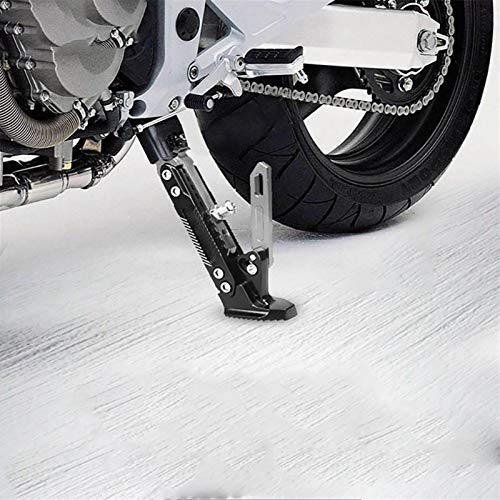 Motocicleta Pata De Cabra 1pcs de la Motocicleta Pata de Cabra Ajustable Plantilla ortopédica de Pata de Cabra Lateral Aparcamiento for Moto eléctrica Universal (Color : Blue)