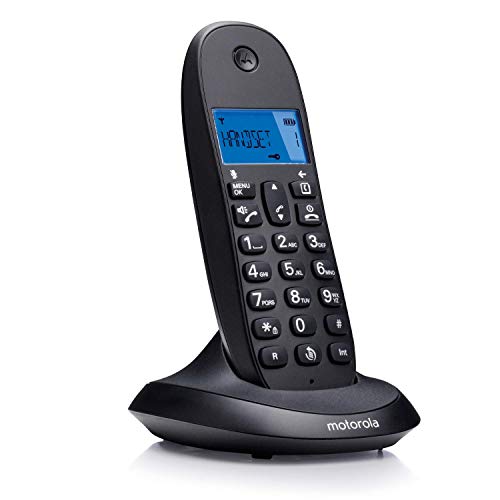 Motorola C1003LB+ Trio Teléfono fijo DECT inalámbrico Trio - Color negro - Pantalla LCD, 50 contactos, modo ECO - 3 unidades