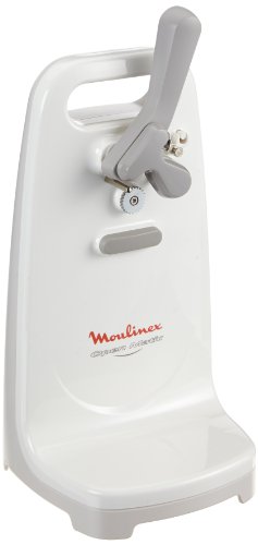 Moulinex Open Matic DJJ152 Abrelatas Eléctrico, 50 W, Plástico, Blanco