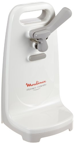 Moulinex Open Matic DJJ152 Abrelatas Eléctrico, 50 W, Plástico, Blanco