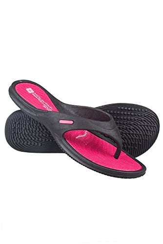 Mountain Warehouse Chanclas Street para mujer - Sandalias sin cordones, sandalias ligeras para mujer, chanclas transpirables para la playa con plantilla de EVA Rosa brillante Talla Zapatos Mujer 38 EU