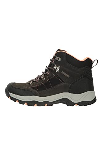 Mountain Warehouse Navigate Botas Impermeables de montaña para Mujer - Pala en Ante y Malla, amortiguación EVA, topes en talón y Punta - para Senderismo, excursiones Gris Talla Zapatos Mujer 39 EU