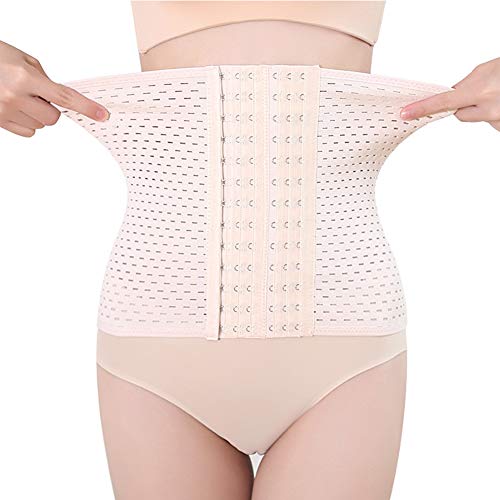 MOXIN Entrenador de Cintura Escultor de Cuerpo con Huesos de Acero para Mujeres, Cinturón de Recuperación de Pelvis de Cintura Fajas Postnatales,Flesh,XXL