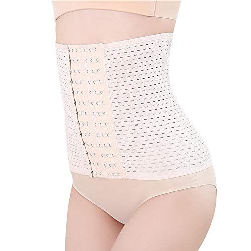 MOXIN Entrenador de Cintura Escultor de Cuerpo con Huesos de Acero para Mujeres, Cinturón de Recuperación de Pelvis de Cintura Fajas Postnatales,Flesh,XXL