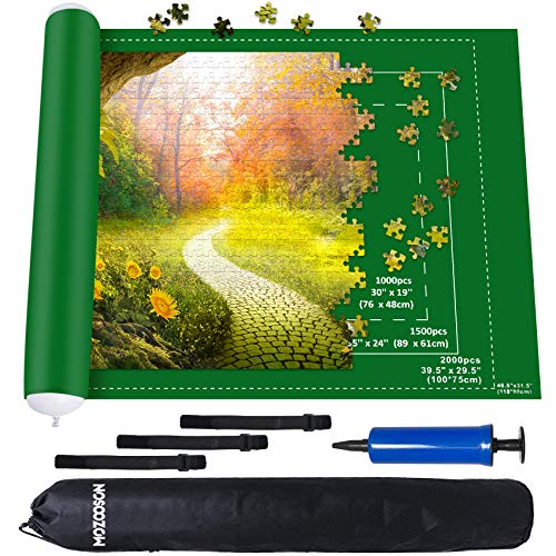 MOZOOSON Tapiz Puzzle 1000 1500 2000 Piezas Puzzle Documents XXL, Accesorios para Puzzles Fieltro Puzzles Tapete, Puzzle Manta Puzzle Mat Roll up, Se USA para Almacenar Rompecabezas, Espesor 1 MM