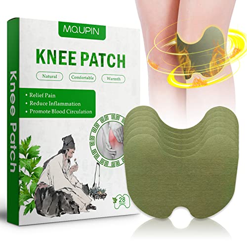 MQUPIN Pain Relief Patch, Parches de Calor, Parches Alivio del Dolor, Parche de Moxibustión Portátil para Alivio del Dolor, Cuello, Hombros, Cintura, Pierna, Dolor de Rodilla (28 pathes)