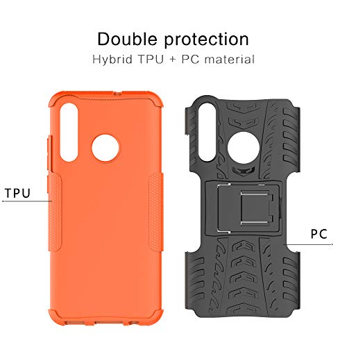 MRSTER Honor 20 Lite Funda, 2in1 Armadura Combinación A Prueba de Choques Escudo Cáscara Dura PC + TPU con Soporte Plegable para Huawei Honor 20 Lite