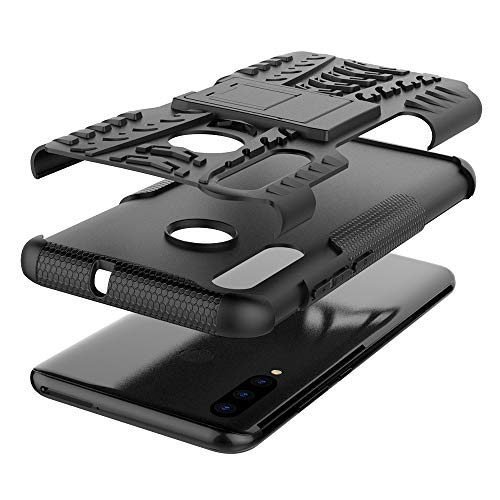 MRSTER Honor 20 Lite Funda, 2in1 Armadura Combinación A Prueba de Choques Escudo Cáscara Dura PC + TPU con Soporte Plegable para Huawei Honor 20 Lite