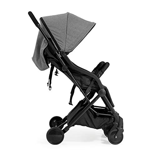 ms Innovaciones Twin - Silla de Paseo Gemelar, ligera y compacta - Homologada hasta 22 kg - Color Gris/Negro 21502