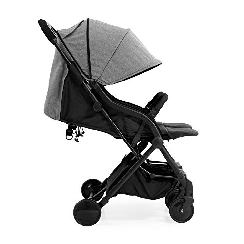 ms Innovaciones Twin - Silla de Paseo Gemelar, ligera y compacta - Homologada hasta 22 kg - Color Gris/Negro 21502