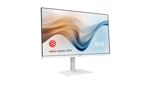 MSI Modern MD271PW – Monitor profesional de 27" (IPS, Anti-Glare, 75Hz, Frame-Less, 16:9 FHD 1920x1080), Color Blanco