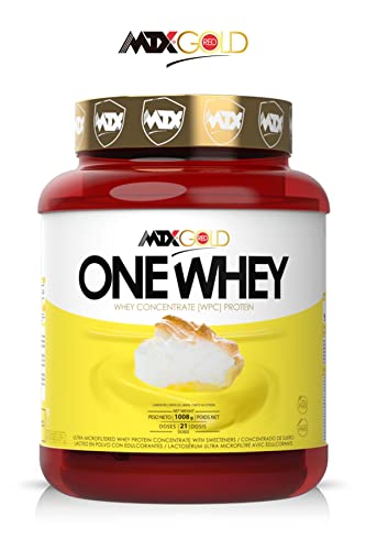 MTX nutrition OneWhey [2,268 kilos] 5 Lbs. LEMON PIE -Proteínas de Suero Premium fabricado por Microfiltración muy bajo en lactosa, grasa