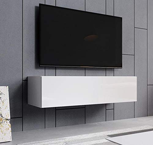 Mueble TV Modelo Modelo Aitana M1 (120x30cm) en Color Blanco