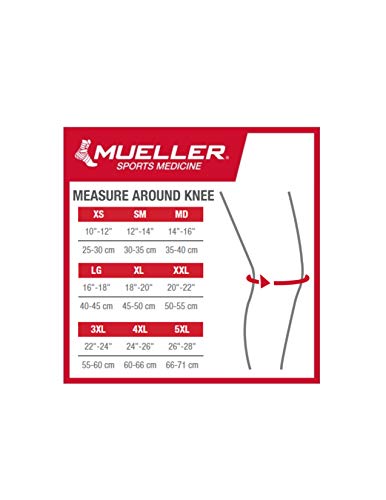 Mueller Euro Hg80 Soporte de Rodilla con Bisagras, Unisex adulto, Negro, L