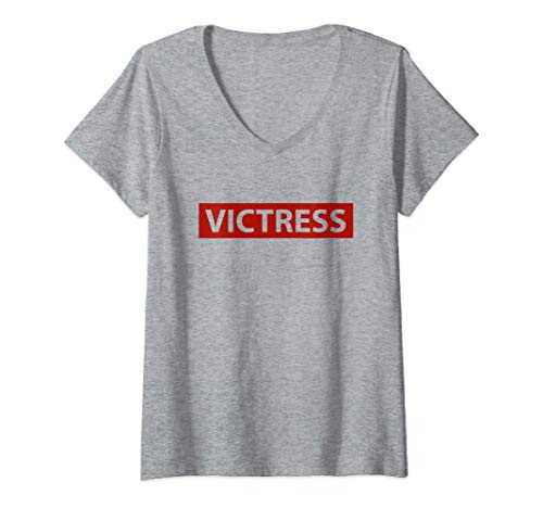 Mujer Mujeres empoderadas - Víctima Camiseta Cuello V