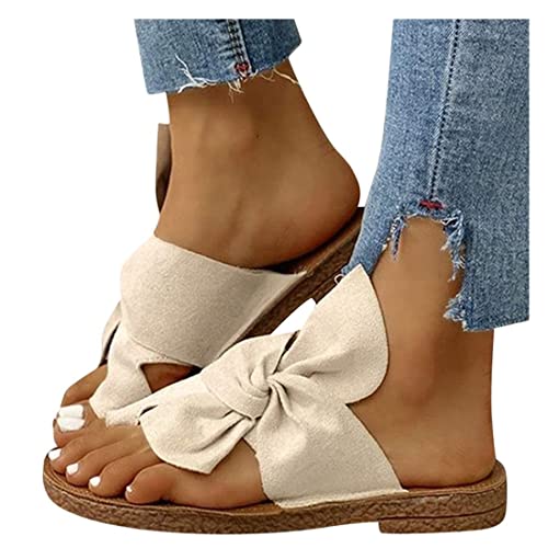 Mujer Zapatillas planas cómodas Sandalias Ortopedia avanzada Sandalias de corrección de pies Zapatillas romanas clásicas con punta abierta Zapatillas retro para viajes diarios en la playa Chanclas de