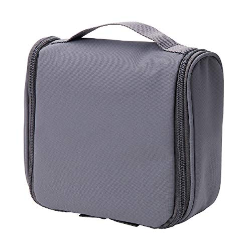 Muji Estuche De Viaje Colgante De Poliéster, 16 cm Ancho x 19 cm Profundidad x 6 cm Altura, Gris