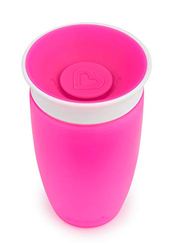 Munchkin Miracle 360° Vaso de Entrenamiento, Rosa (Pink), 296 ml