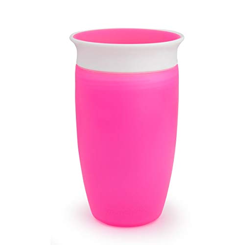 Munchkin Miracle 360° Vaso de Entrenamiento, Rosa (Pink), 296 ml