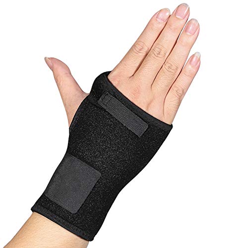 Muñequera para el túnel carpiano, muñequera ajustable con férulas para la mano derecha, soporte para la mano de compresión del brazo para lesiones, dolor de muñeca, esguince, deportes