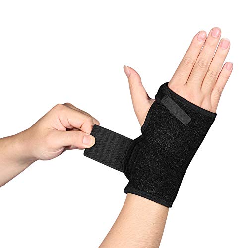 Muñequera tunel carpiano, Ajustable Estabilizador de Muñeca Soporte Con Férula de Metal para Túnel Carpiano Fracturas, Tendinitis, Esguinces y Alivio Del Dolor en Las Articulaciones (Mano derecha)