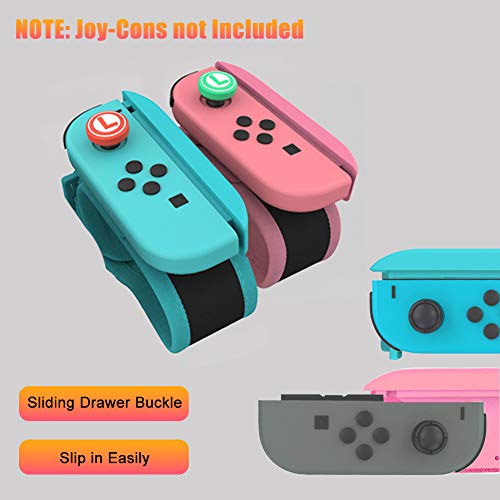 Muñequeras Dance Band, 2 Piezas Correa para la Muñeca para Just Dance 2021 2020 2019 2018 Nintendo Switch Joy con Adjustable Brazalete Brassard