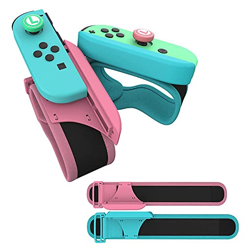 Muñequeras Dance Band, 2 Piezas Correa para la Muñeca para Just Dance 2021 2020 2019 2018 Nintendo Switch Joy con Adjustable Brazalete Brassard