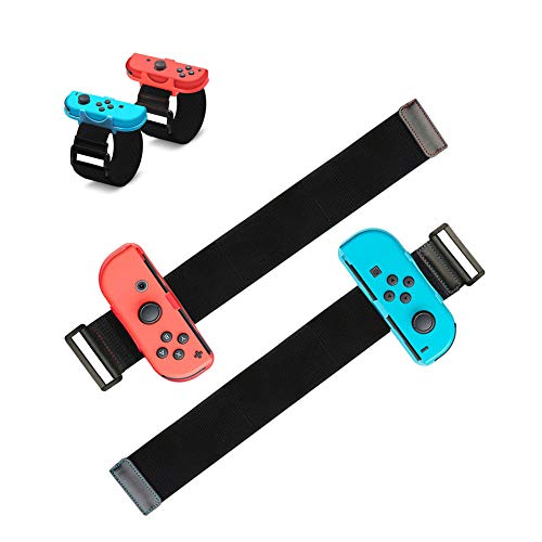 Muñequeras para Just Dance, 2 Piezas Correa para la Muñeca para Just Dance 2022 2021 2020 Nintendo Switch Joy con Adjustable Brazalete Brassard [nintendo_switch]