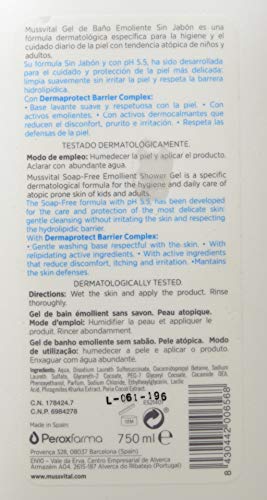 Mussvital Dermactive Gel de Baño para Pieles Atópicas 750ml