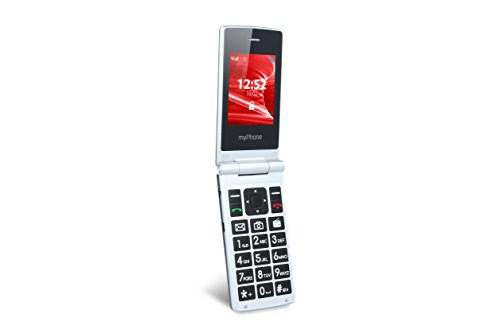 myPhone Tango teléfono móvil para Personas Mayores, Pantallas de 2,4" y 1,77", teléfono móvil Plegable, Teclas Grandes, batería de 900mAh de Larga duración, 3G, Dual-SIM, con Cargador y cámara