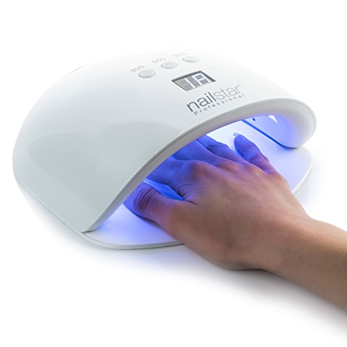 NailStar® Profesional - Lámpara UV y LED para uñas, secador de uñas con 3 temporizadores integrados y pantalla LED para manicura Shellac y en gel