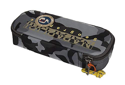 Napapijri Estuche escolar artículo 4BNN3Z05 NORTH CAPE SLG PENCIL CASE cm. 23 x 9 x 6, F50 Camo grey