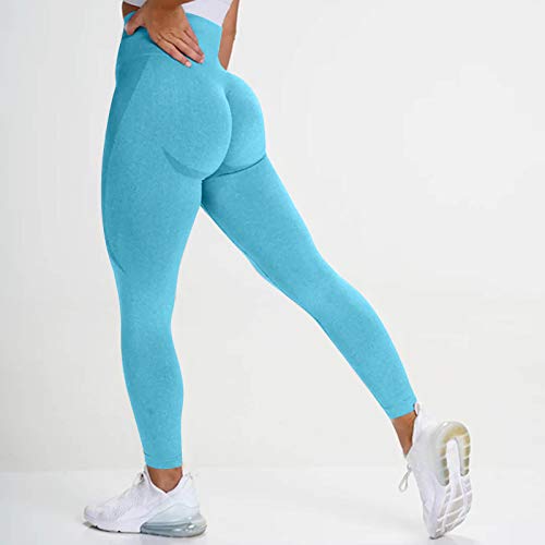 NAQUSHA Las mujeres sin costuras levantamiento de glúteos Scrunch Running apretado entrenamiento Leggings Activewear cintura alta pantalones de yoga