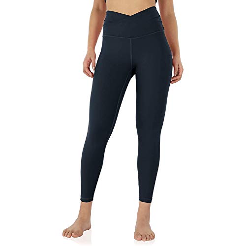 NAQUSHA Leggings de yoga de cintura alta para mujer, con bolsillo interior, levantamiento de glúteos, pantalones de yoga elásticos