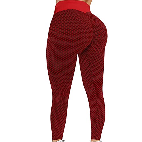 NAQUSHA Pantalones de yoga elásticos para mujer, talla grande, con textura de burbujas, levantamiento de glúteos, gimnasio, deportes, correr, ajustados, leggings de longitud completa