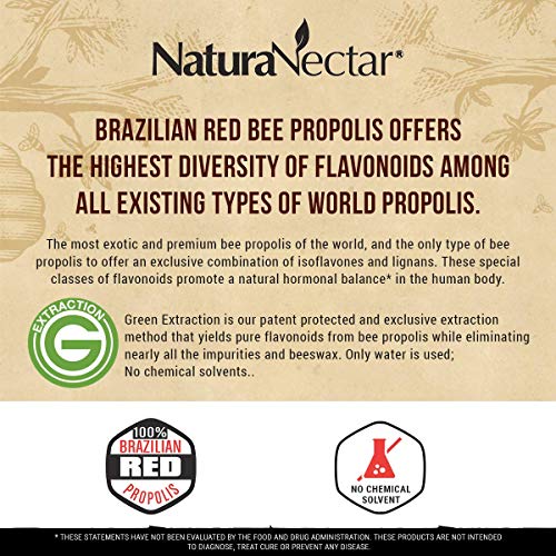 naturanectar rojo bee Propolis, Cápsulas Vegetales, 60 unidades