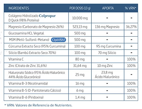 Nature Essential - Confortflex Polvo 390 g. Con Colágeno hidrolizado, glucosamina, MSM, vitamina C, magnesio, ácido hialurónico + CÚRCUMA