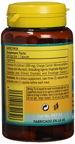 NATURE ESSENTIAL Garcinia Cambogia 60% HCA -90 capsulas- Pérdida de Peso acelerada- La Original