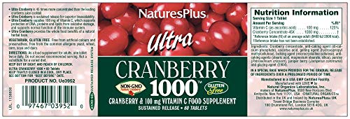 Nature's Plus Ultra Cranberry - 60 Comprimidos