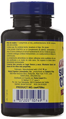 Nature'S Plus Ultra Sugar Control - 60 Comprimidos