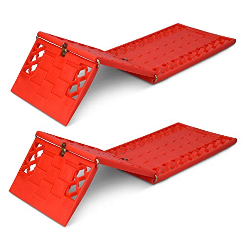 Navaris 2 Planchas de desatasco Antideslizantes - Kit de 2X rampa para liberar neumáticos de Coche Todoterreno - 4x4 en Nieve Arena Barro