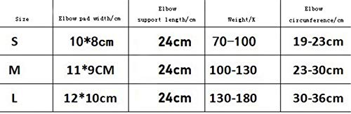 NAXIAOTIAO Ajuste Transpirable Conjunta El Alivio del Dolor del Codo De Apoyo, Compresión De Deportes Al Aire Libre Correas Almohadilla para El Codo 1 Paquete,6,S