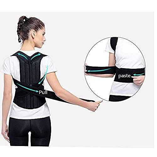 NC Una Abrazadera para la Espalda, Ropa Protectora con Hebilla Estudiantes Adultos Niños u0026 Niñas corrige con Corrector de Columna Espalda Recta (tamaño: XL) @Small