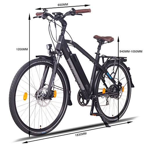 NCM Venice Plus Bicicleta eléctrica de Trekking, 250W, Batería 48V 16Ah 768Wh, 28"