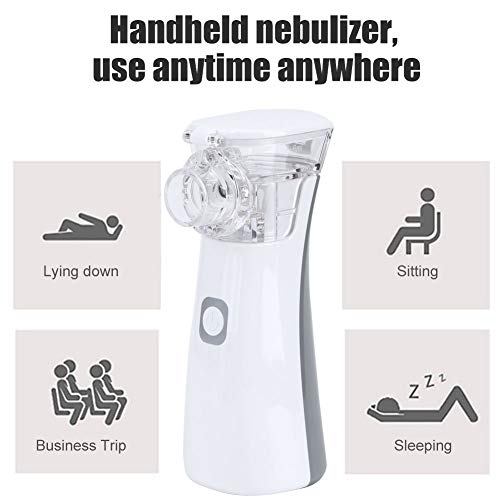 Nebulizador de malla ultrafina, nebulizador de malla ultrasónico portátil de mano Cuidado de la salud para niños adultos Uso en el hogar