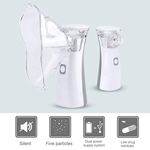 Nebulizador de malla ultrafina, nebulizador de malla ultrasónico portátil de mano Cuidado de la salud para niños adultos Uso en el hogar